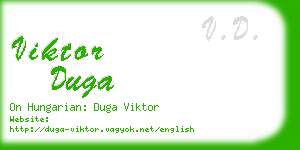 viktor duga business card